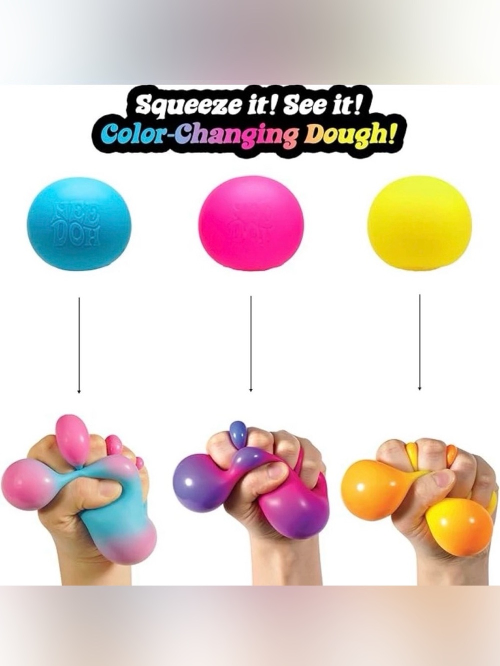 3 NeeDoh Set Nice Cube Funky Pup Color Change Pink Squishy TikTok Toy NEW - Picture 6 of 6